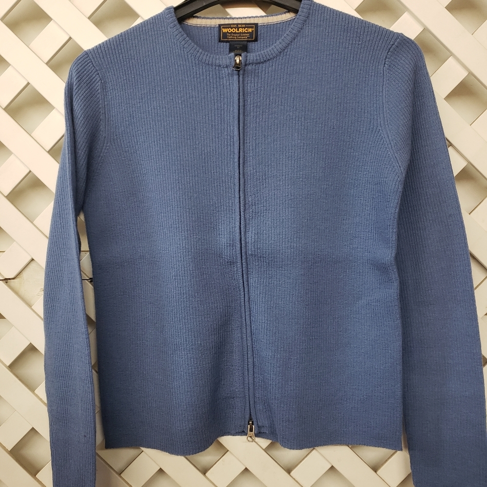 Woolrich Light Weight Blue Sweater, 9105, Medium